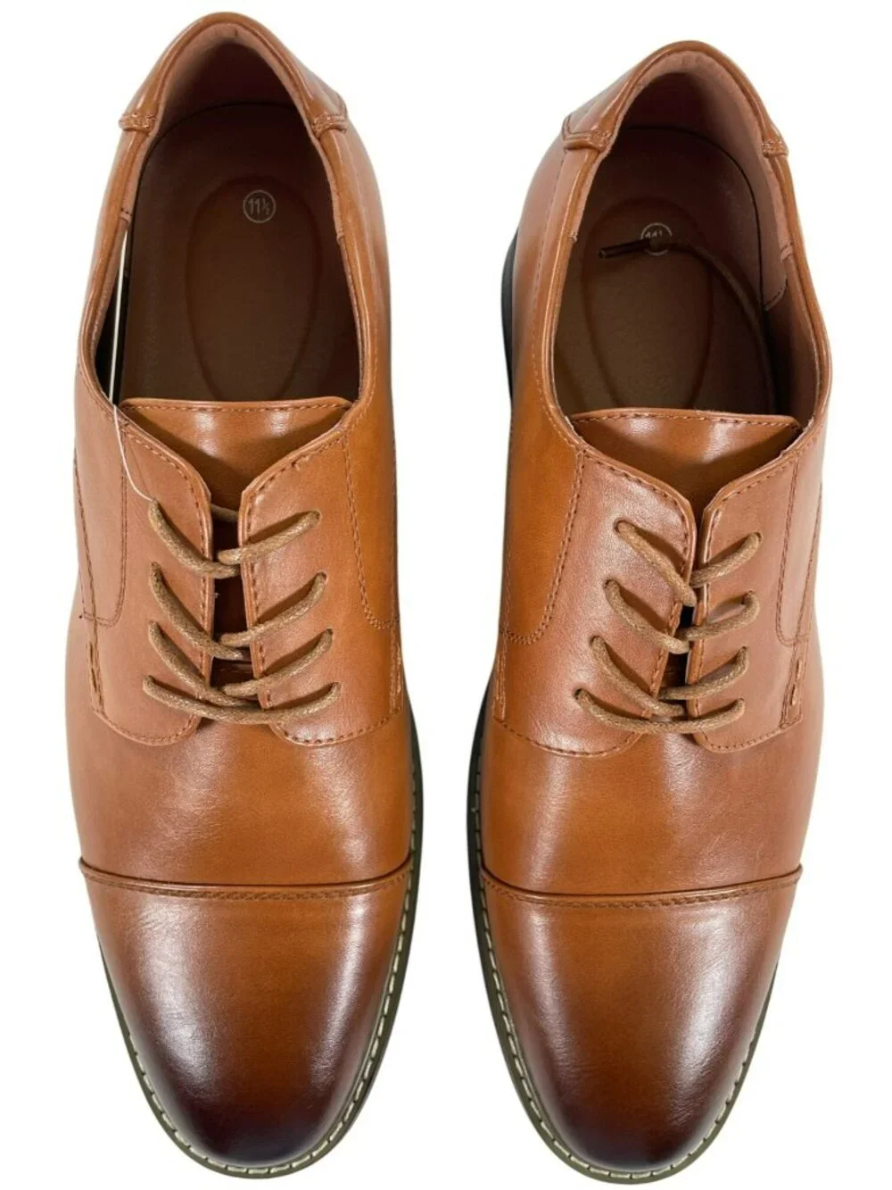 Meridos Classic Brown Leather Oxford Dress Formal Shoes JD01 Men's Size 11.5 NEW